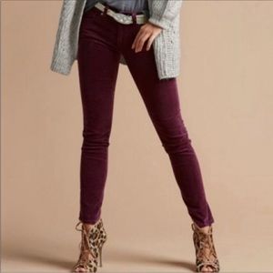 2/$20 CAbi Bordeaux/Maroon Skinny Jeans, Size 2
